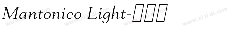 Mantonico Light字体转换